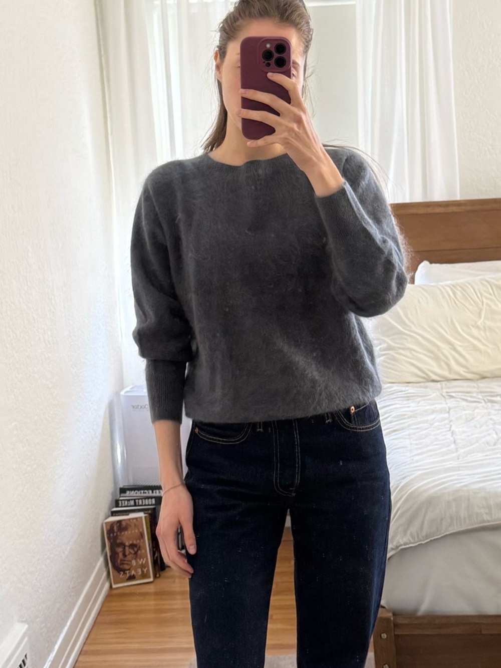 Nomad 100% Cashmere Dark Grey Sweater